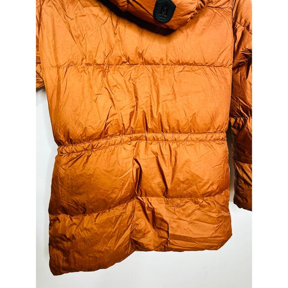 MACKAGE Brown Nylon Puffer Long Sleeve Freya Puffer Jacket Size Small REPAIRED - Picture 14 of 16